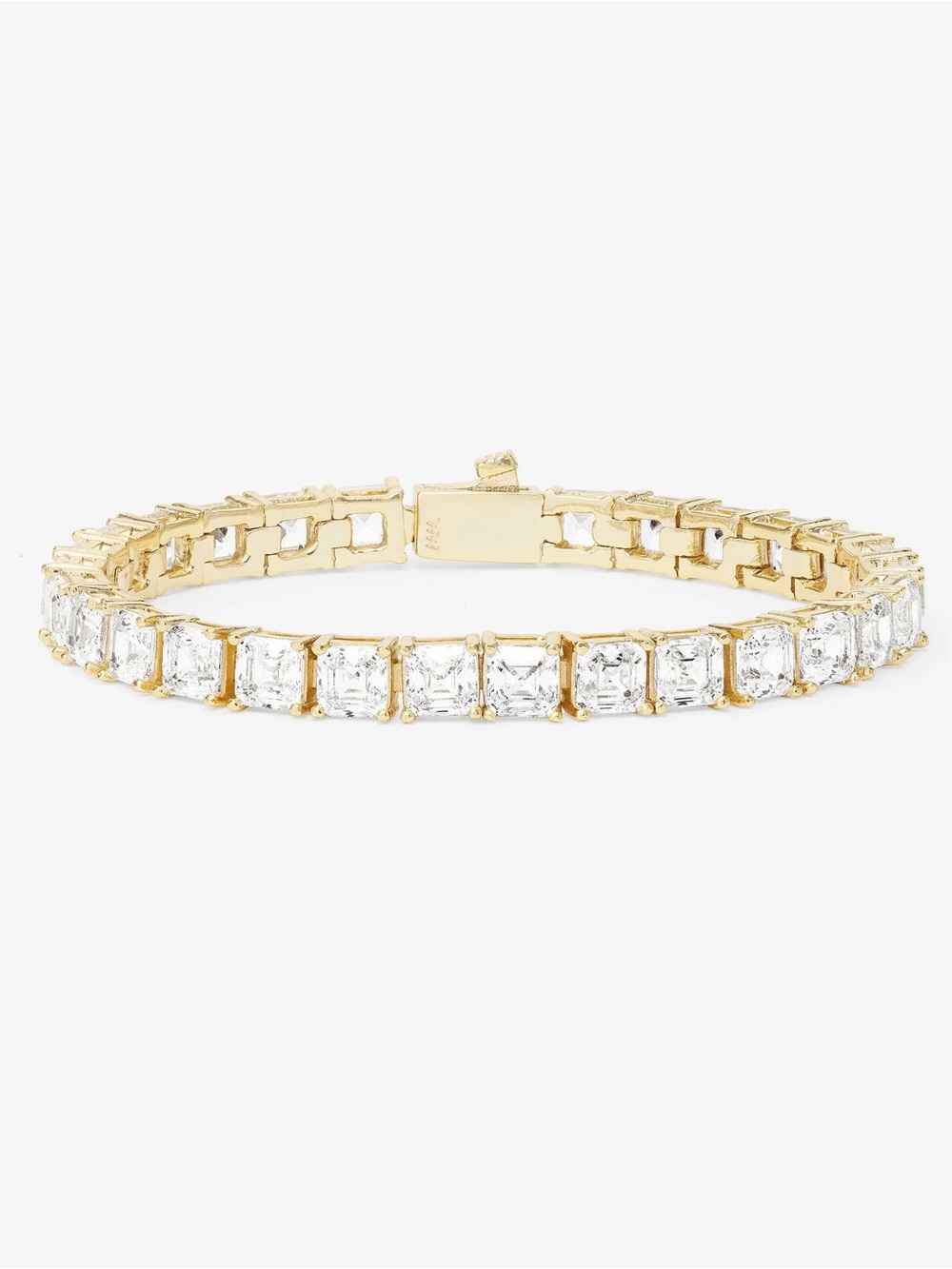 Melinda Maria Gold and Simulated Diamond Tennis Bracelet- 6”